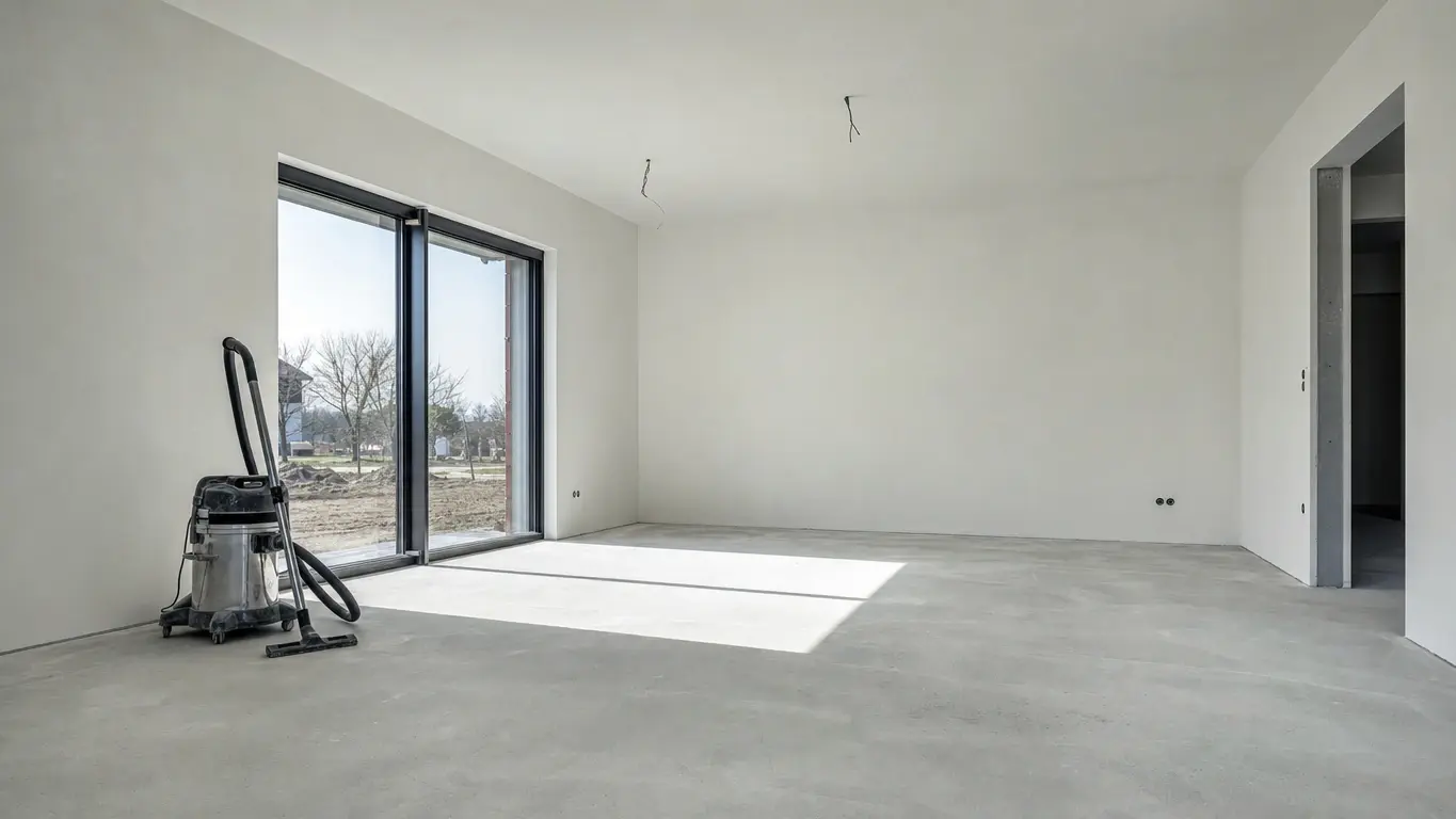 Bauendreinigung in einem Braunschweiger Neubau vor der Abnahme
