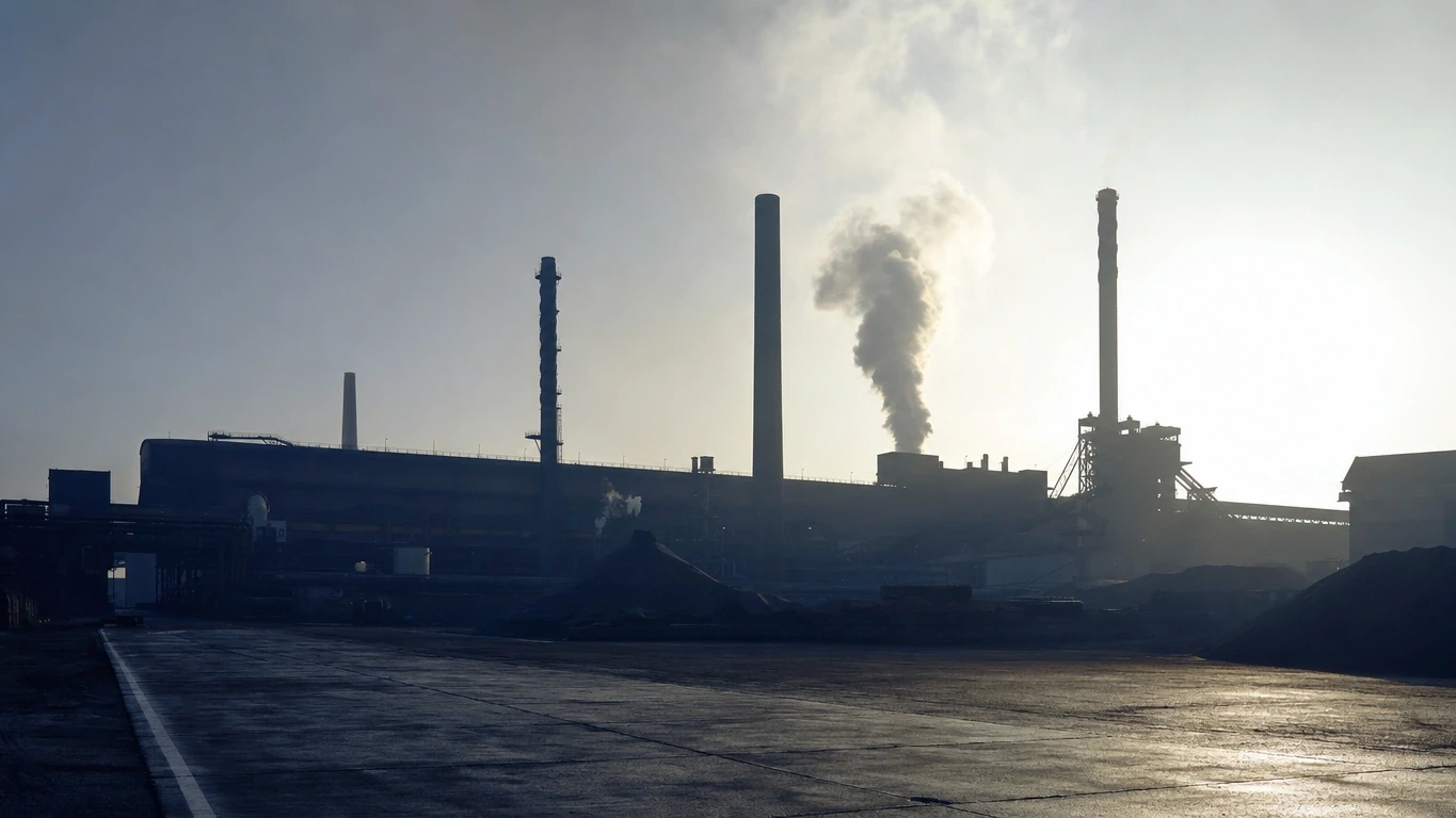Industriereinigung in Salzgitter vor einer Produktionshalle